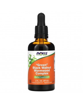 NOW Foods, комплекс зеленого (незрелого) черного ореха и полыни, 59 мл (2 жидк. унции)